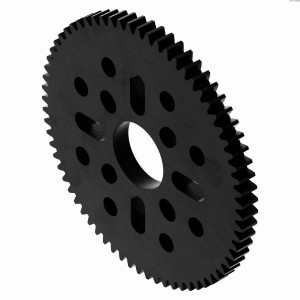 Ozubené kolo 68 zubů (MOD 0,8, 4 mm silný acetal)