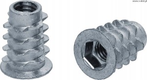 Dvojitá závitová spojka M5 x 10mm (10ks) nábytek do dřeva