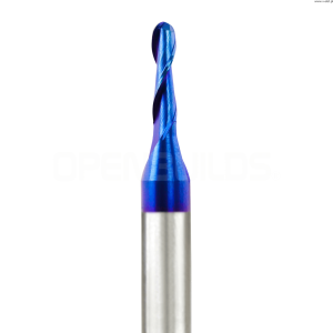 Up-Cut 1/8" Nano Shield karbidová fréza s kuličkovým ostřím