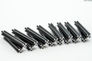 100mm (16p) černý MakerBeam
