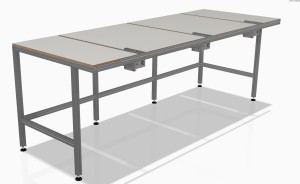 Poloautomatický lisovací stůl 2,92 x 1,1 m