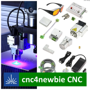 Zestaw do rozbudowy lasera CNC4newbie o laser PLH3D-6W-XF+ i LaserDock