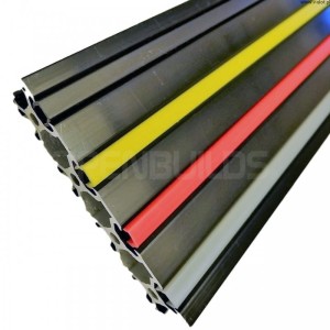Boční kryt - žlutý - 1m - pro hliníkové profily V-SLOT, C-BEAM FOR TUBE 6